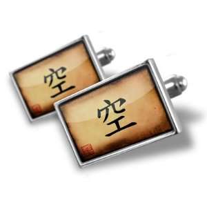   Empty / Empty Chinese characters, letter   Hand Made Cuff Links
