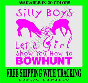 GIRL BOWHUNTER BOWHUNTING Decal Bow Hunter Girl 3245  