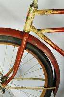   Gambles Hiawatha Pre war balloon tire bicycle bike red Shelby built