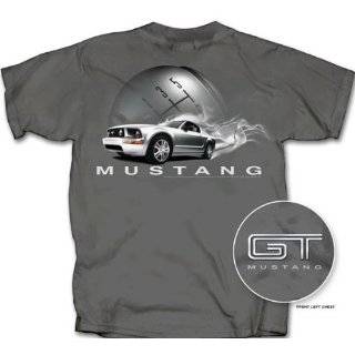 Ford Mustang SMOKIN GT Classic Car Charcoal Adult T shirt Tee Shirt