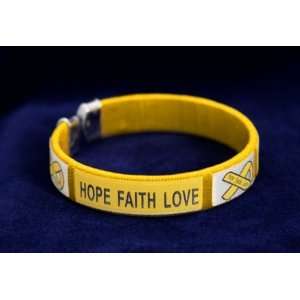   Fabric Bangle Bracelet Hope, Faith, Love(Adult Size 25 bracelets