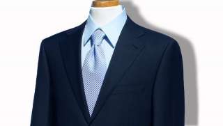 New! M.Valentino Solid Navy Blue 2B Mens Designer Dress Business Suit 