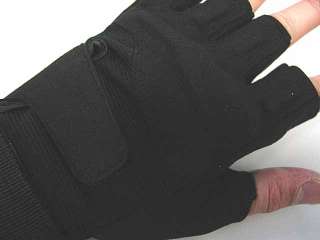 Special Operation Tac Half Finger Assault Gloves BK  