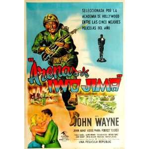   Poster Argentine 27x40 John Wayne John Agar Adele Mara