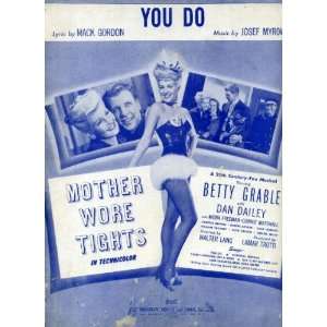   from Mother Wore Tights with Betty Grable, Dan Dailey (blue cover