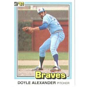  1981 Donruss # 448 Doyle Alexander Atlanta Braves Baseball 