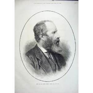  1882 Portrait George Edmund Street Architect Man Print 