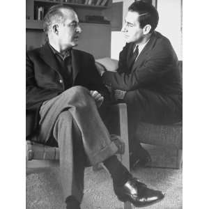  Composers Samuel Barber and Gian Carlo Menotti Stretched 