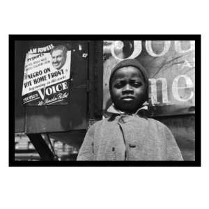  Harlem Newsboy by Gordon Parks, 32x24