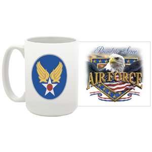  USAF Hap Arnold Proud To Serve Coffee Mug: Kitchen 