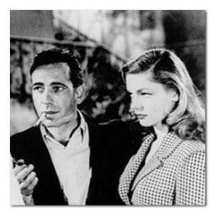 Humphrey Bogart Lauren Bacall To Have and Have Not B&W Stretched 