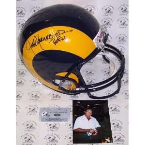 Jack Youngblood Autographed Helmet   Full Size Riddell StLouis 