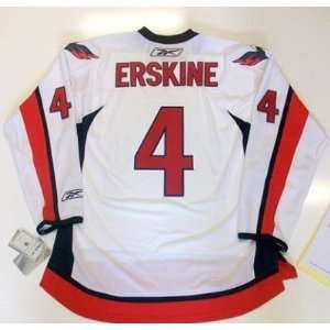  John Erskine Washington Capitals Jersey Rbk White Sports 