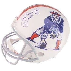 John Hannah Autographed Helmet   Autographed NFL Helmets  