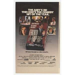 1987 Judd Nelson From The Hip Movie Video Print Ad (Movie Memorabilia 
