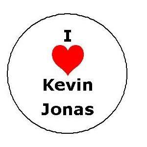  I Love Kevin Jonas Pinback Button Heart Pin Brothers 1.25 