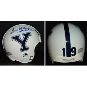  Larry Kelley Autographed Yale Custom Mini Helmet with 