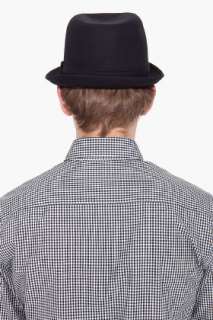 Paul Smith Black Trilby Hat for men  