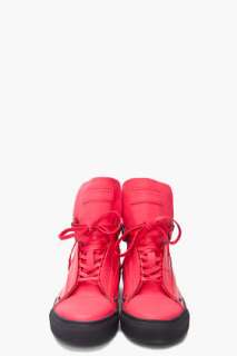 Raf Simons Red High Top Sneakers for men  