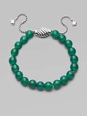    Green Onyx & Sterling Silver Bracelet customer 