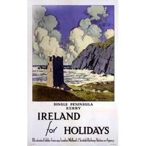 Paul Henry   Ireland For Holidays   Dingle Peninsula Giclee Canvas