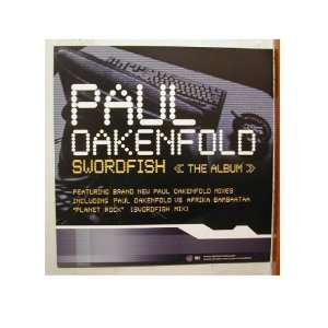 Paul Oakenfold Poster Flat and Sticker