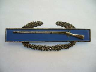 Vintage Sterling Silver Combat Infantry Badge WWII? Pinback Pin 