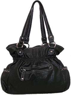 Rhinestone Cross Patchwork Fashion Handbag Purse Black Beige Pink 