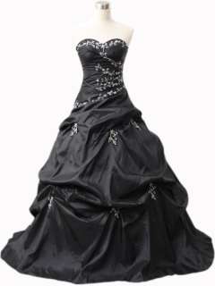 G05 BLACK FORMAL PROM BALL GOWN EVENING DRESS SIZE 22  