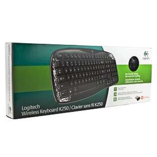Logitech K250 103 Key Wireless Multimedia Keyboard w/Na  