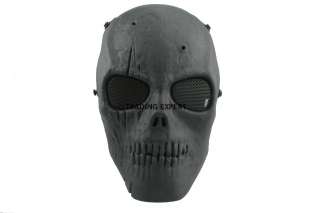 Full Face Airsoft Protect Skull Black Mask MK 06 00886  
