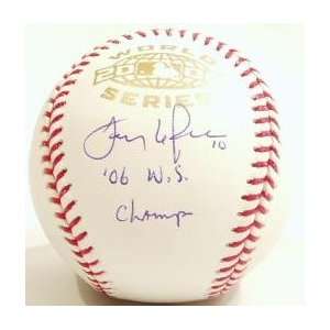 Tony LaRussa Signed 2006 World Series Baseball w/06 WS Champs