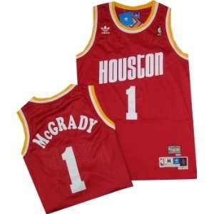 Tracy McGrady #1 Houston Rockets Hardwood Classics NBA Jersey Red Size 