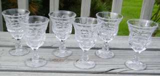   ARGUS CLEAR 6 1/2 WATER COCKTAIL 10 oz WATER GLASS GOBLETS (s)  