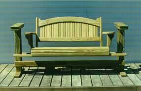 Paul Vincent Porch Swing Glider   Woodworking Plan and Pattern  