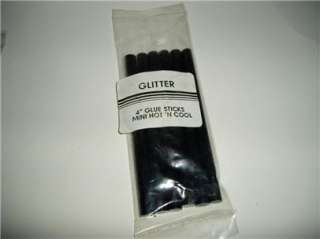 Black Glitter Glue Sticks mini X 4 6 sticks  