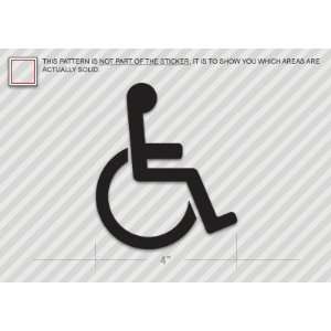  (2x) Disabled   Handicap   Sticker   Decal   Die Cut 