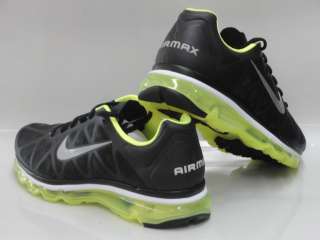 Nike Air Max 2011 + Black Green Volt Sneakers Mens 12.5  
