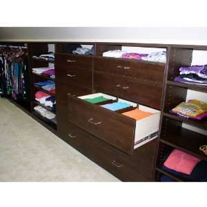  Expandable Closet Drawer Dividers   Walnut: Home & Kitchen