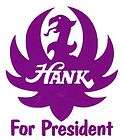 Hank Williams Jr Hank for President Vinyl Decal 6 W X 7 H,12 Colors 