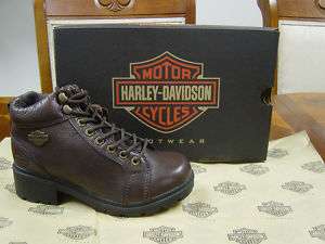 WOMENS HARLEY DAVIDSON MOTORCYCLE TYLER BROWN BOOTS  