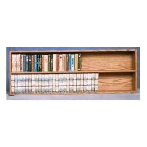  Wood Shed 2 Shelf Solid Oak Wall Mounted Shelf for Books or DVD 