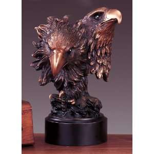   Head 2 Eagle Heads Bronze Plate Statue Sculpture
