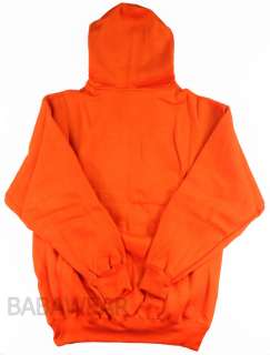 Pro USA Plain Zipper Hoodie Orange Safety Hoody High Visibility  