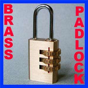 Digit BRASS Combination Lock Password Plus Padlock  