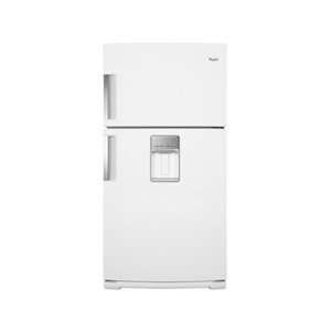  cu. ft. Top Freezer Refrigerator with Exterior Water Dispenser   White