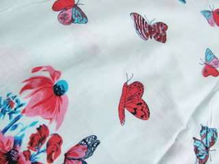 Lovely Butterfly Print Cotton Fabric By The Yard 41  
