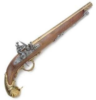 18th Century German Sea Dog Naval / Pirate Flintlock Pistol   Wood and 