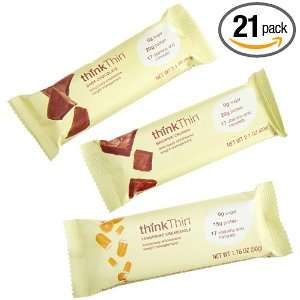 thinkThin Chocolate Orange Bliss Variety Pack, 2.1 Ounce Bars (Pack of 