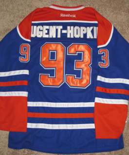 NEW EDMONTON OILERS #93 NUGENT HOPKINS HOME NHL JERSEY  